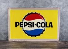 1960s German Pepsi Cola Bottle Cap Sign
