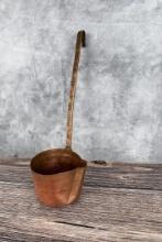 Hand Hammered Copper Water Ladle Dipper