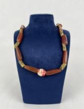 Native American Indian Trade Beads Carnelian