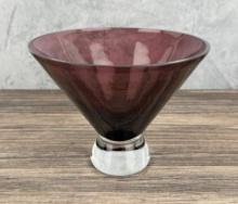 LSA International Purple Glass Bowl