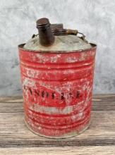 Antique Gasoline Galvanized Can