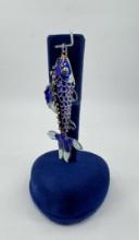 Chinese Sterling Silver Cloisonne Koi Fish