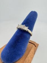 14k White Gold Diamond Ring