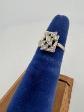 14k White Gold Diamond Ring