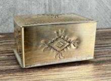 Nickel Silver Navajo Hammered Box