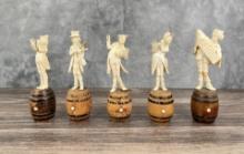 Austrian Carved Beggar Musicians MT Residents Only