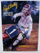 Scott Motocross David Bailey Poster Signed