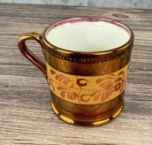 English Copper Luster Handled Mug