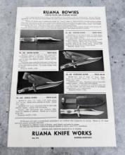 Rudy RH Ruana Bonner Montana Bowie Knife Flyer