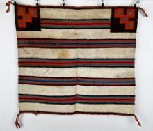 Navajo Indian Saddle Blanket Rug