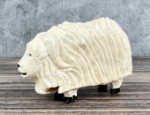 Alaskan Eskimo Inuit Carved Musk Ox