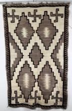 Navajo Transitional Swastika Whirling Log Rug