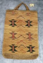 Antique Nez Perce Indian Woven Corn Husk Bag