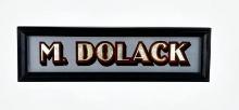 Original Monte Dolack Glass Studio Painted Sign