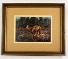 Ron Bailey Montana Moose Oil Painting