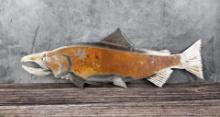 Chinook Salmon Cut Steel Wall Sculpture