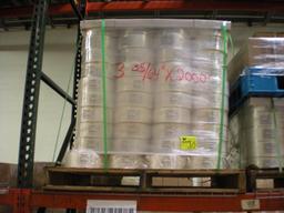 FoodBev Trans Seal 3 35/64" x 2000' clear, approx 160 rolls