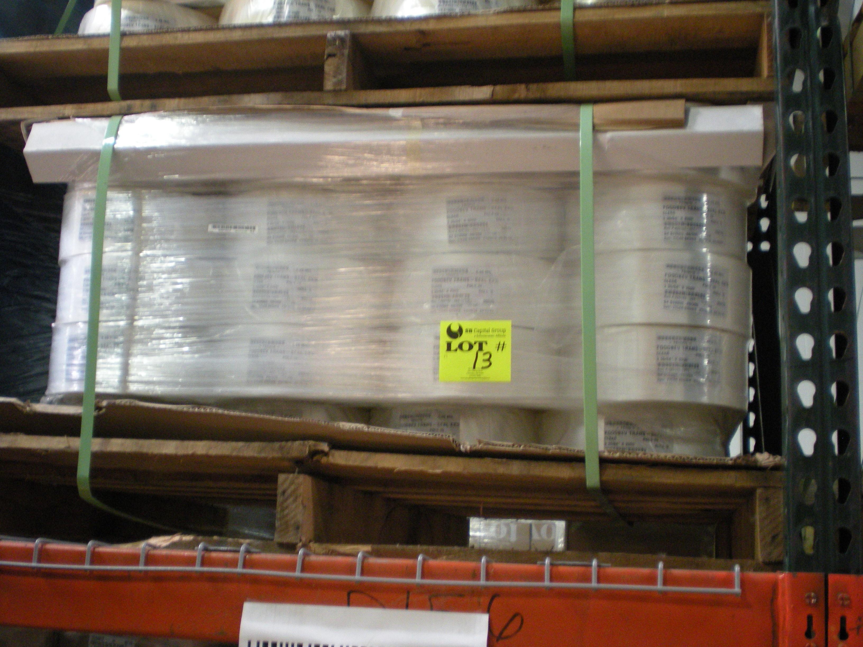 FoodBev Trans Seal 3 35/64" x 2000' clear approx 80 rolls