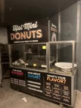 Rolling Donut Cabinet w Donut maker and warmer
