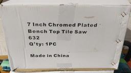 7 in Chrome plated tile saw