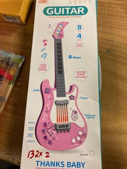 Childs Toy Guitar and Miscellaneous Toys