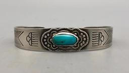 Vintage Fred Harvey Era Turquoise Bracelet