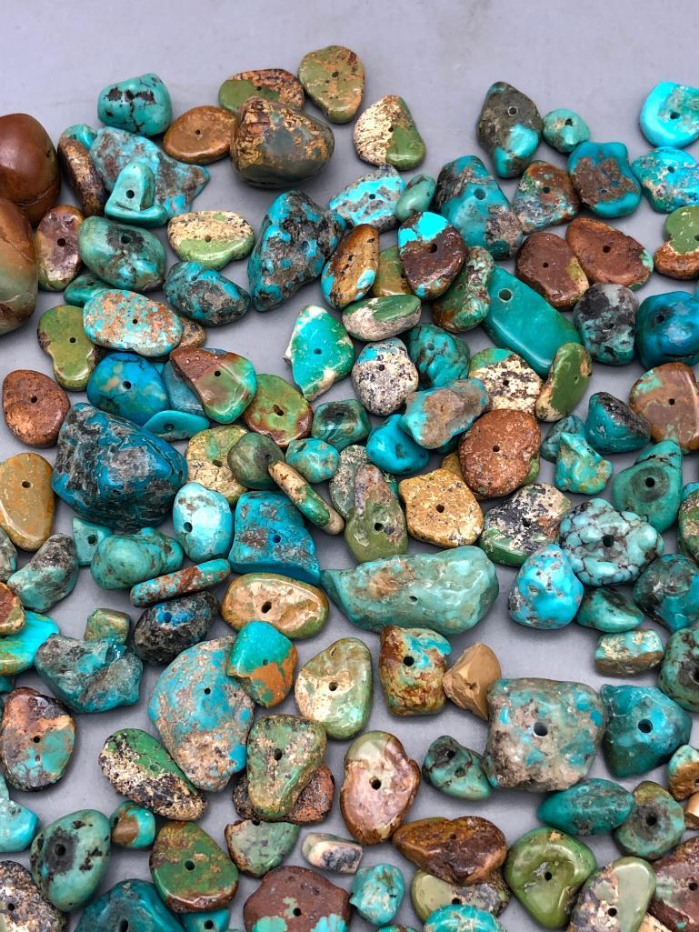 Over 1100 Carats of Drilled Turquoise Beads