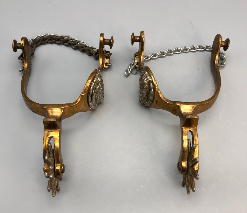 Buermann Hercules Bronze Horse Head Spurs