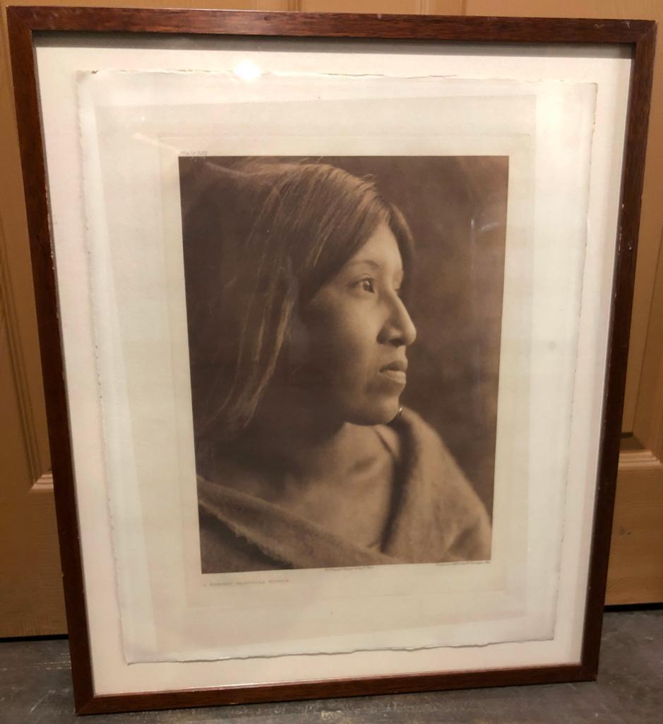 Edward Curtis Photogravure - A Desert Cahuilla Woman -1924