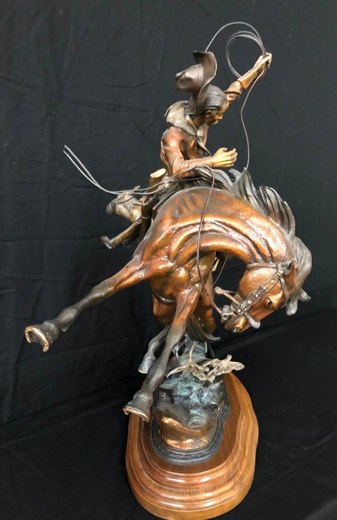 "Texas Two Step" - A Large Bronze Sculpture by the Well Known Artist Vic Payne