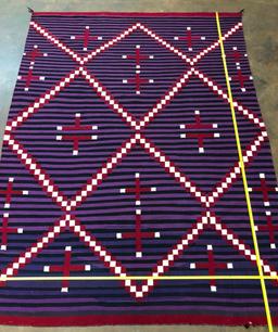 Large Germantown "Moki Style" Navajo Textile C.1890s