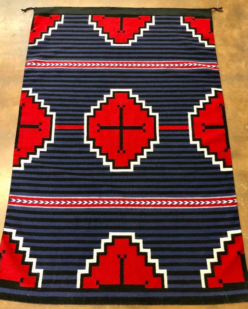 A Beautiful Award Winning Navajo 3rd Phase "Revival" Chief's Blanket