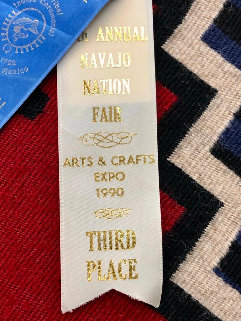 A Beautiful Award Winning Navajo 3rd Phase "Revival" Chief's Blanket