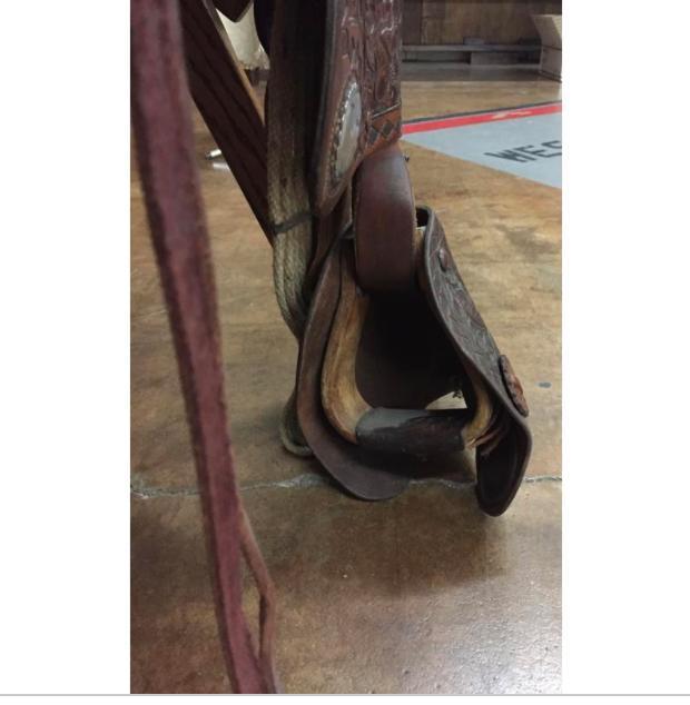 Fancy F.O. Baird Saddle With Tapaderos