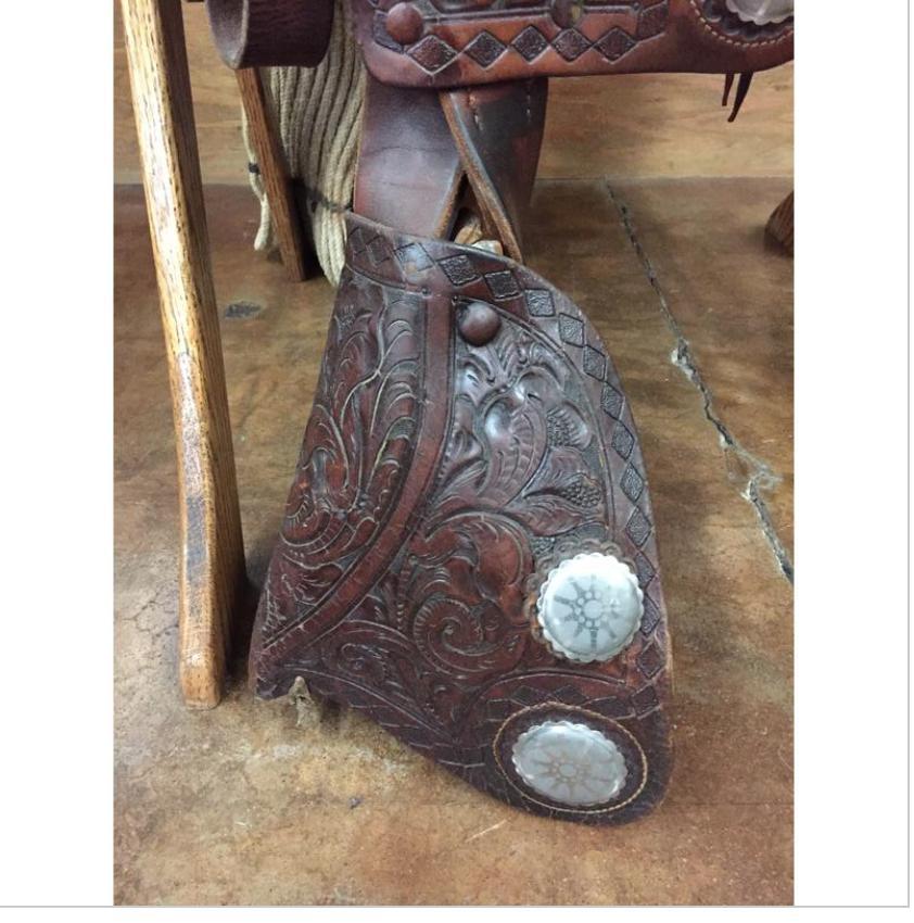 Fancy F.O. Baird Saddle With Tapaderos