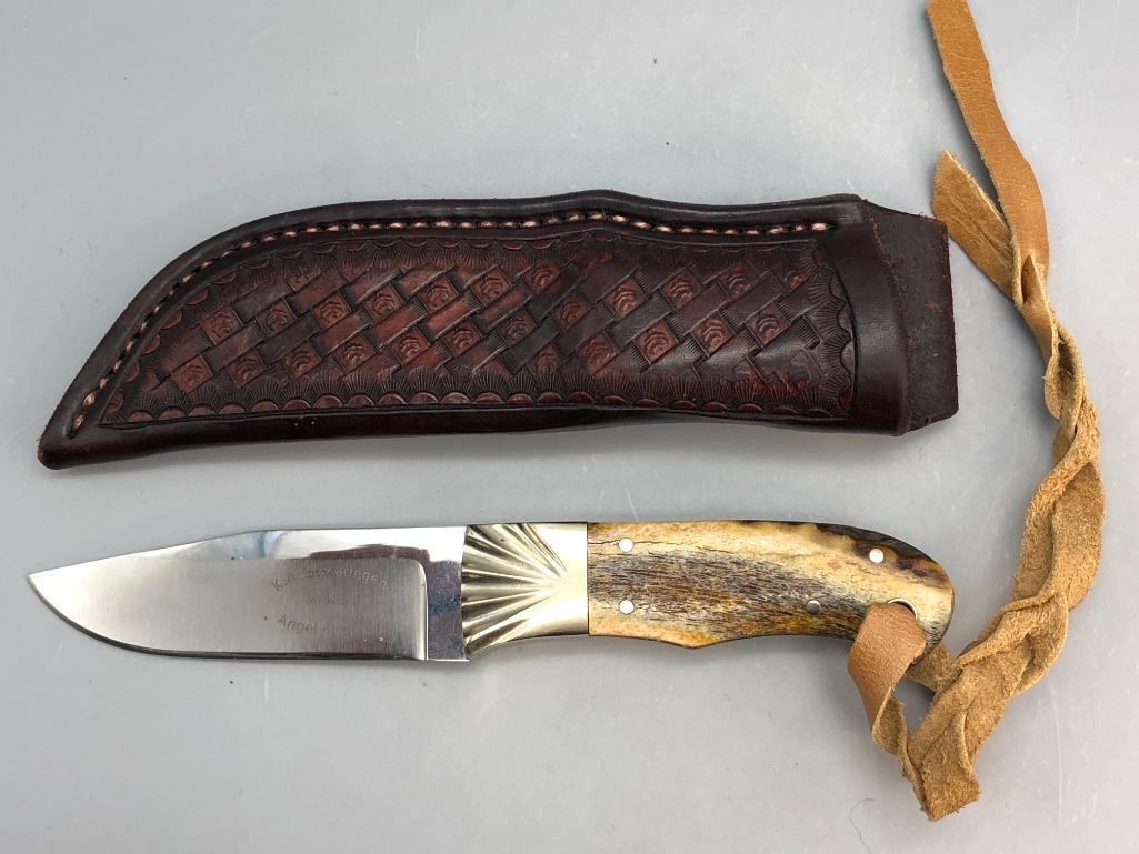 Handmade Swearingen Knife with Sheath