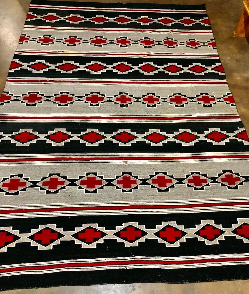 Huge 8X12 Vintage Navajo Rug