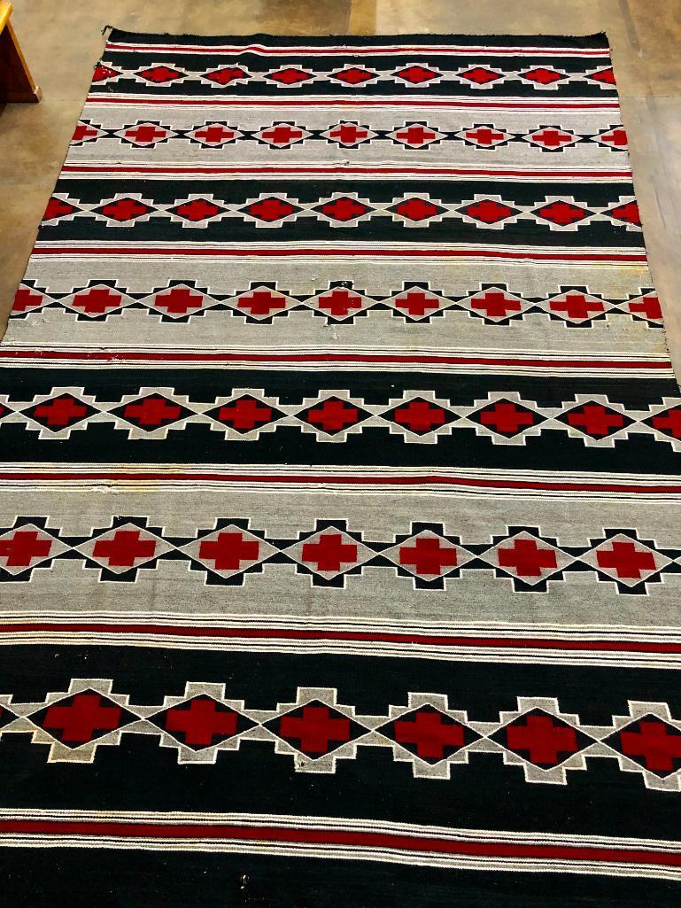 Huge 8X12 Vintage Navajo Rug