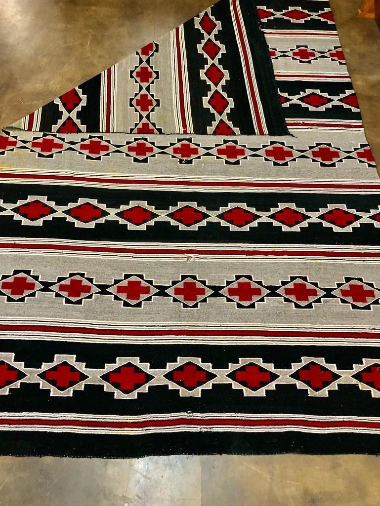 Huge 8X12 Vintage Navajo Rug