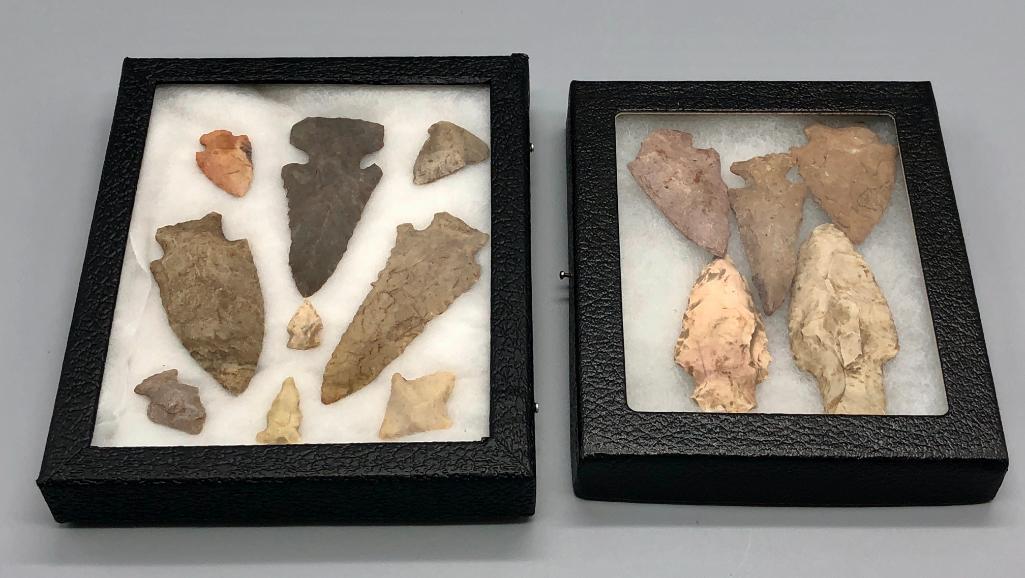 Two Displays of Found Stone Points