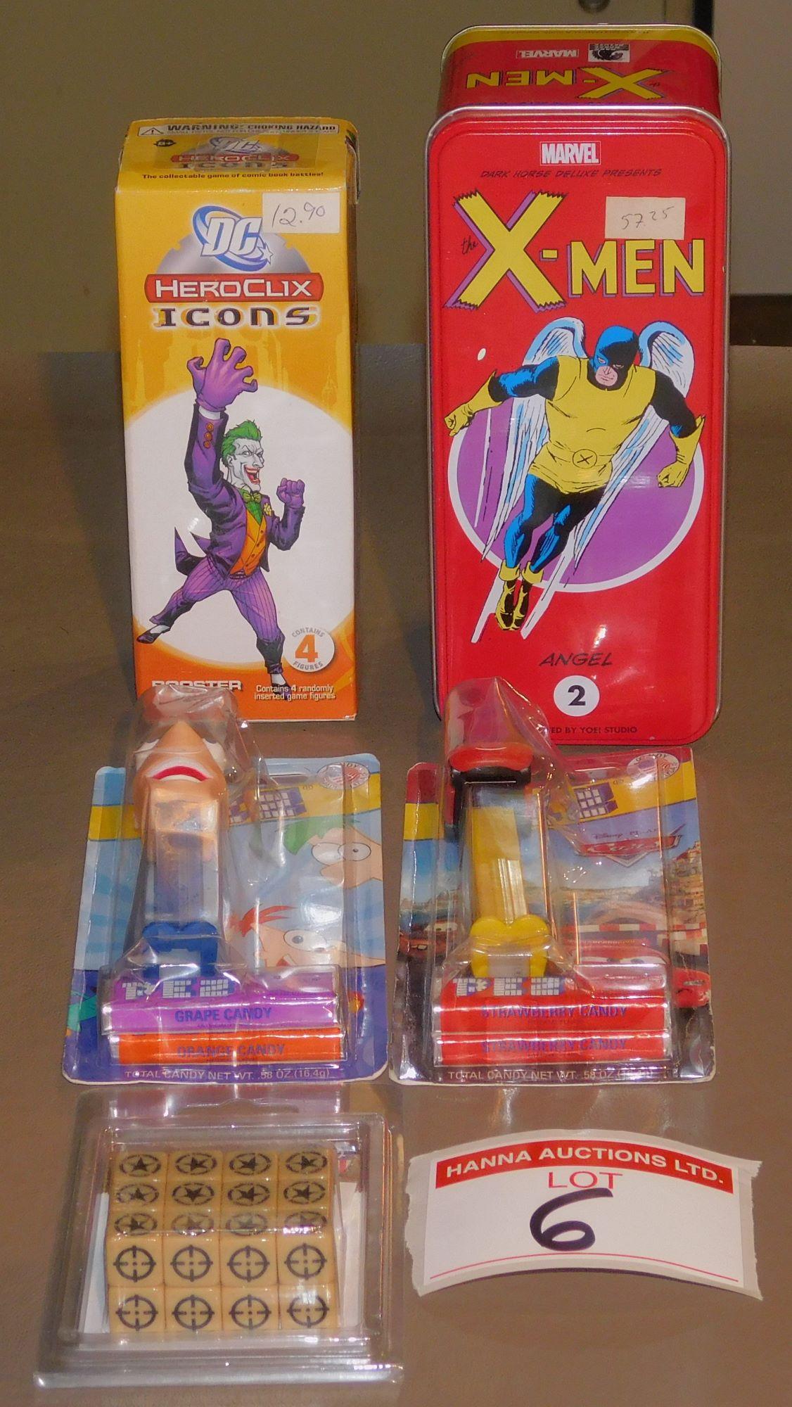 PEZ, Allied Dice, HeroClix & Xmen