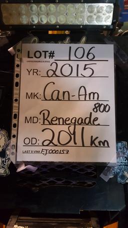 2015 Can-Am quad