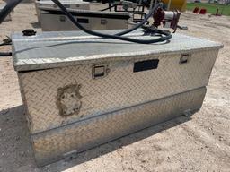 BMC 57 inch tool box with 75 gal fuel tank.