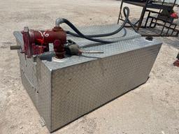 BMC 57 inch tool box with 75 gal fuel tank.