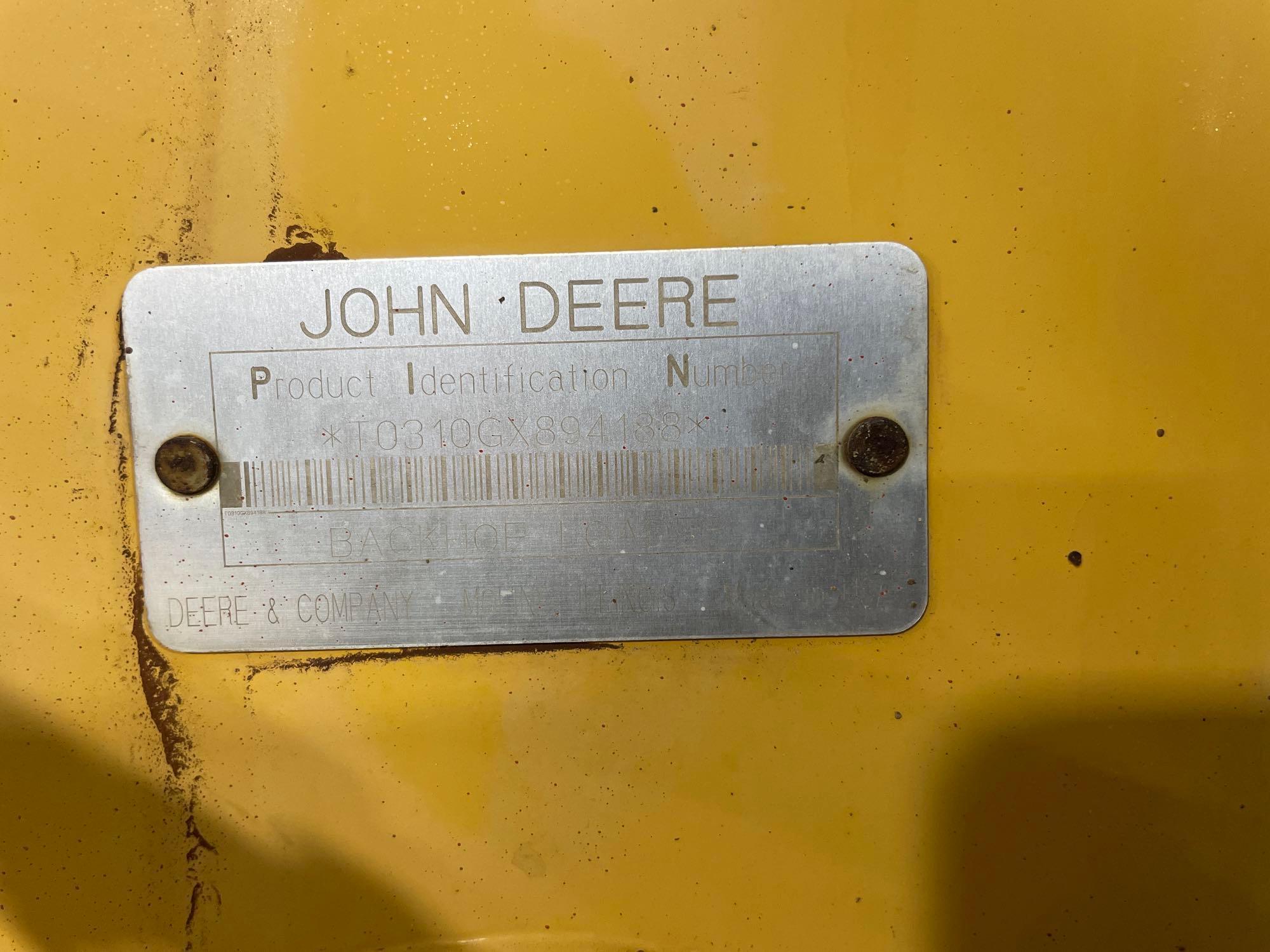 2001 John Deere 310G Backhoe Loader