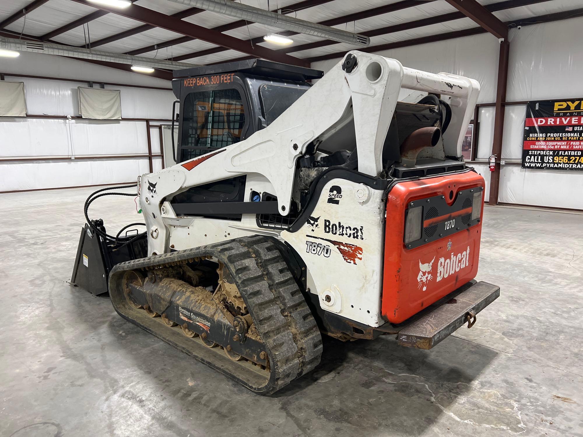 2017 Bobcat T870 Skid Steer Loader