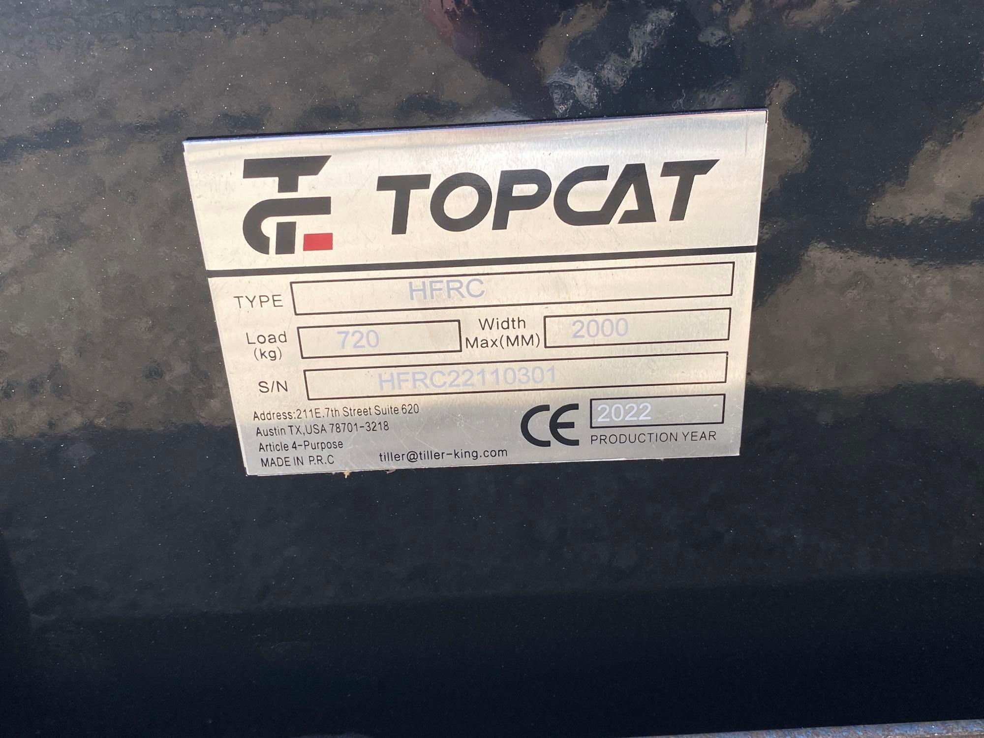 NEW/UNUSED 2022...Topcat Skid Steer Brush Cutter