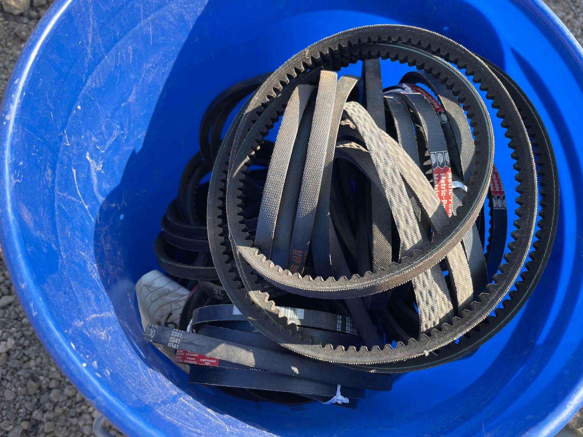 Pallet of Assorted Vacuum Hoses, Parts, Belts