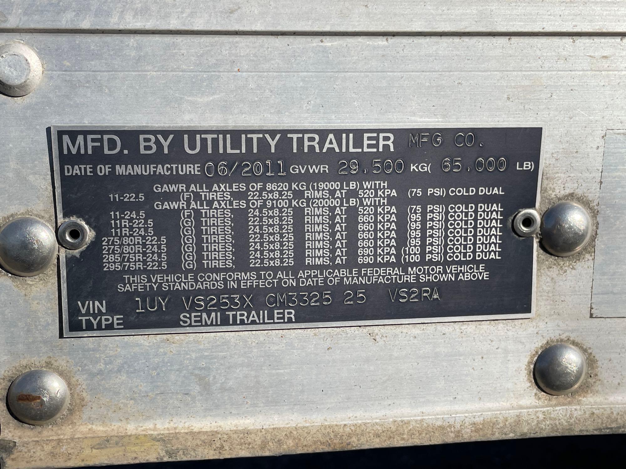 2012 Utility...53 Ft. Reefer Trailer