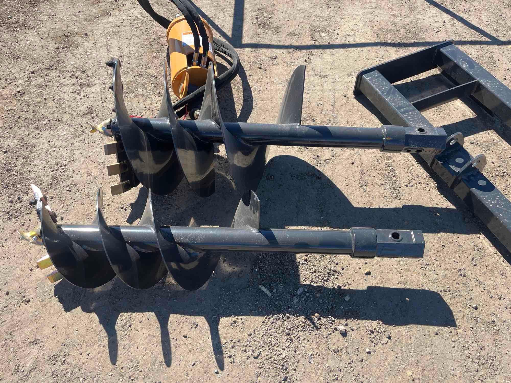 NEW/UNUSED 2023 Wolverine ADB-13-1218R Skid Steer Auger Drive & Bit Attachment